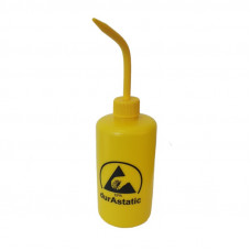 Desco Europe 239915 durAstatic Dissipative Yellow Wash Bottle with Non-Drip Spout, 500mL, 5/PK