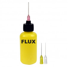 Desco Europe 35611 durAstatic Dissipative Yellow Flux Dispenser with 18, 20, and 26 GA Needles, 60ml
