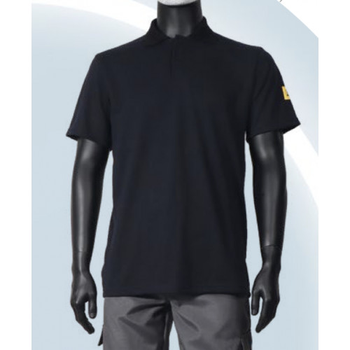 Polo Shirt black without pocket PGO-TS15-BK