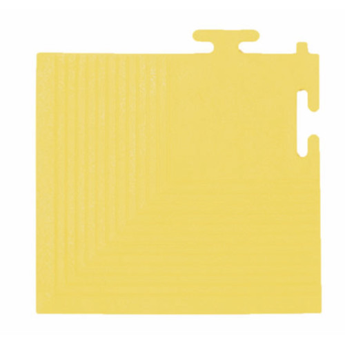 BF001415 Yellow ESD interlocking corner tile 110x110x6.5h mm