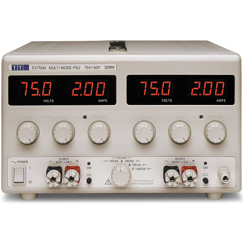 AimTTi EX752M DC Power Supply, 300W, Mixed Mode Regulation, Dual Output