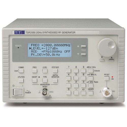 AimTTi TGR2050 Generatore di segnale RF da 50kHz a 2GHz con modulazione AM, FM e di fase AimTTi TGR2050 Generatore di segnale RF da 50kHz a 2GHz con modulazione AM, FM e di fase