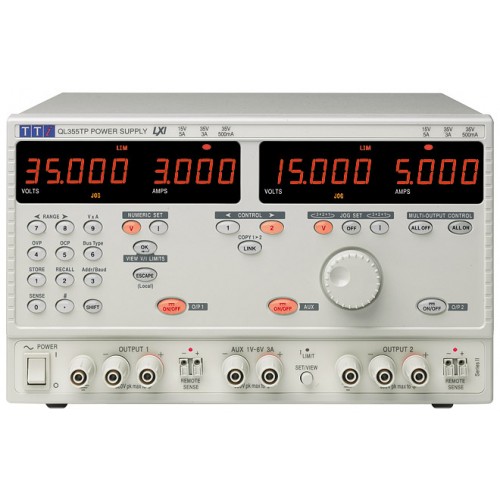 AimTTi QL355TP Power Supply 2 x 35/3A or 15V/5A plus 1-6V/3A with USB, RS232, LAN (GPIB optional)