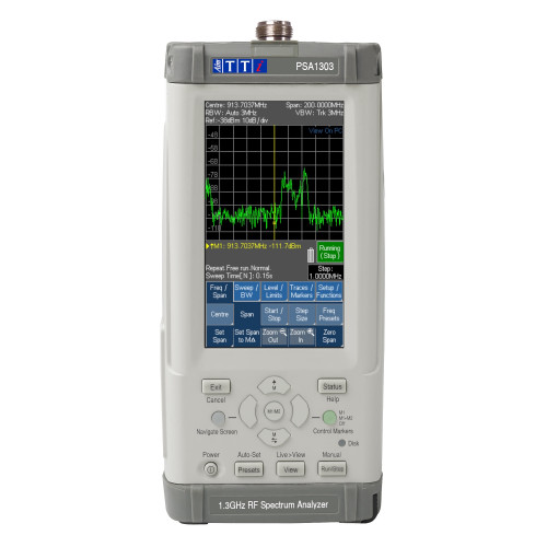 AimTTi PSA1303 Handheld 1.3GHz Spectrum Analyzer AimTTi PSA1303 Handheld 1.3GHz Spectrum Analyzer