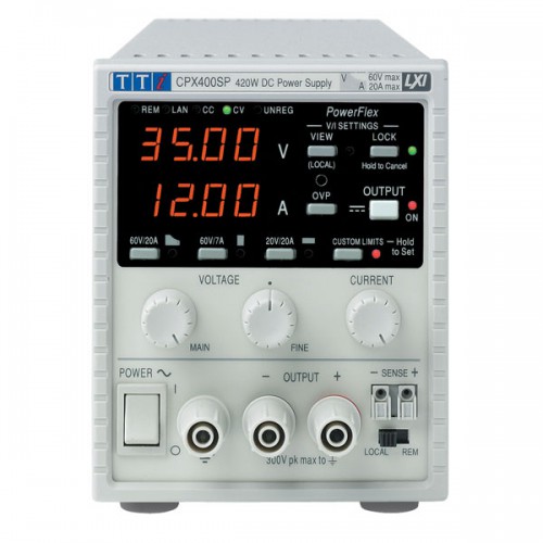 AimTTi CPX400SP DC Power Supply Single Output 420W 60V 20A with USB, RS232, LAN (GPIB optional)