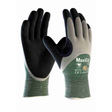ATG 34-305 Guanto anti taglio MaxiCut® Oil™ (pacco da 12 paia), Nero/Grigio/Verde