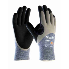 ATG 34-505 Guanto anti taglio MaxiCut® Oil™ (pacco da 12 paia), Nero/Grigio/Azzurro