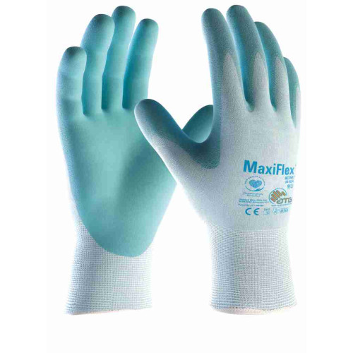 ATG 34-824 MaxiFlex® Active™ Glove (12 pairs pack), Light Blue ATG 34-824 MaxiFlex® Active™ Glove (12 pairs pack), Light Blue
