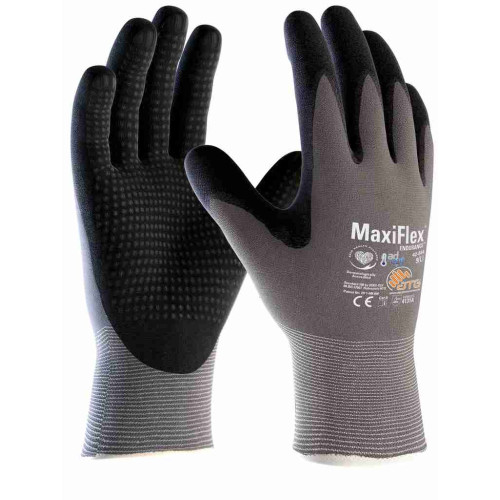 ATG 34-844 MaxiFlex® Endurance™ Glove (12 pairs pack), Grey/Black ATG 34-844 MaxiFlex® Endurance™ Glove (12 pairs pack), Grey/Black