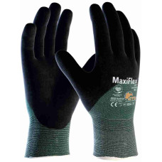 ATG 34-8753 Cut resistant glove MaxiFlex® Cut™ (12 pairs pack), Black/Green