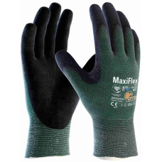 ATG 42-8743 MaxiFlex® Cut™ Cut Resistant Glove with AD-APT® (Pack of 12 Pairs), Green/Black