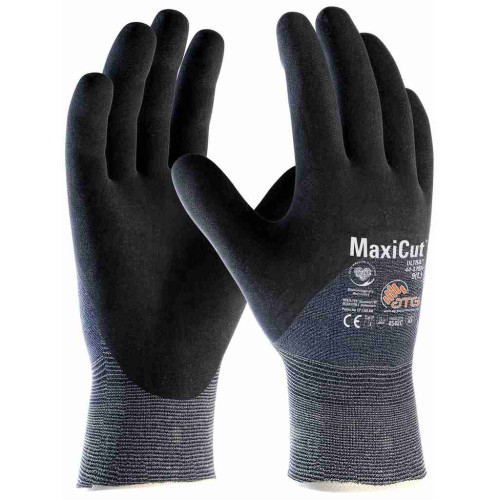 ATG 44-3755 Cut glove MaxiCut® Ultra™ ¾ coating (12 pairs pack), Blue/Black ATG 44-3755 Cut glove MaxiCut® Ultra™ ¾ coating (12 pairs pack), Blue/Black