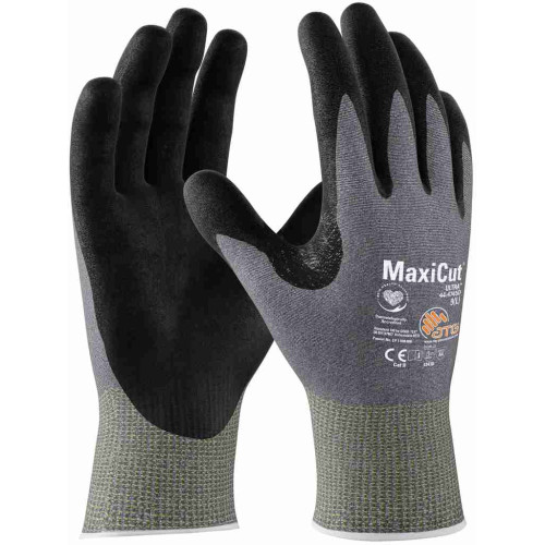 ATG 44-4745D Cut resistant glove MaxiCut® Ultra™ (12 pairs pack), Black/Grey ATG 44-4745D Cut resistant glove MaxiCut® Ultra™ (12 pairs pack), Black/Grey
