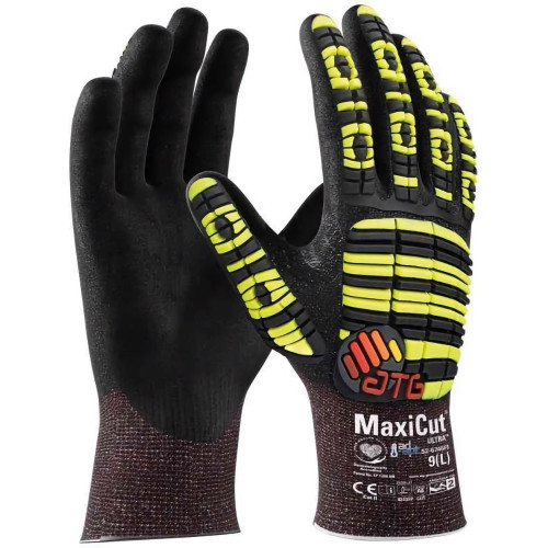 ATG 52-6745FI Cut resistant glove MaxiCut® Ultra™ with AD-APT® (12 pairs pack), Black ATG 52-6745FI Cut resistant glove MaxiCut® Ultra™ with AD-APT® (12 pairs pack), Black