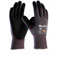 ATG 56-424 Guanto MaxiDry® (pacco da 12 paia), Viola/Nero