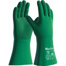 ATG 76-830 Chemical risk glove MaxiChem® with TRItech™ (12 pairs pack), Green