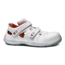 Base SKY Scarpe S1P ESD SRC, Bianco/Rosso