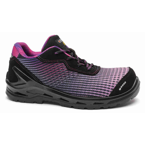 Base ARYA Scarpe S1P ESD SRC, Nero/Rosa
