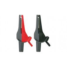 Beha-Amprobe 370012 PSK Set di 4 pinzette a coccodrillo, rossi/neri, 4 mm, CAT IV