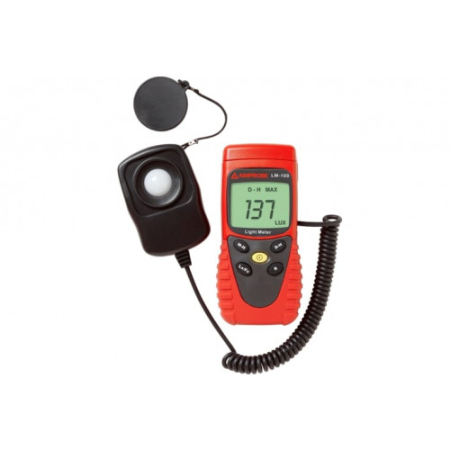 Beha-Amprobe LM-100 digital luxmeter with data maintenance and manual adjustment