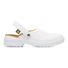 00E101-48 ESD Sandal Unisex OB E-A FO ESD SRC AIRING CLOG WH, White, size 48