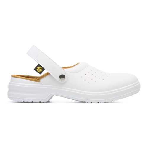 00E101-36 ESD Sandal Unisex OB E-A FO ESD SRC AIRING CLOG WH, White, size 36