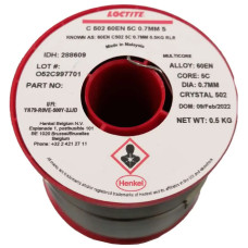 288609 Loctite 60EN 502 5C Tin-Lead 0.70mm 500gr