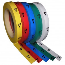 BF000172B40 PVC Blue tape with ESD symbols, roll of 33 m x 40mm
