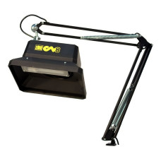 CA8 ESD activated carbon fume extractor with arm and clamp mounting, 8W LED lighting