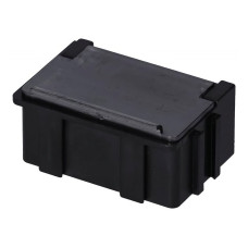 Licefa BF000602A Snapbox 2 ESD container, black, with transparent lid