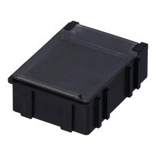 Licefa BF000603A Contenitore Snapbox 3 ESD nero, coperchio trasparente