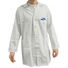BF000801S-S ESD white Lab Coat with SAMSUNG logo, size S