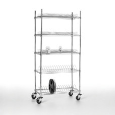 BF001426 Carrello in filo d'acciaio ESD safe 457 x 907 x 1800h mm