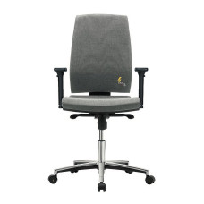 G260-R ESD chair with high backrest, adjustable armrests and wheels