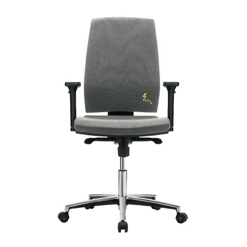 G260-R ESD chair with high backrest, adjustable armrests and wheels G260-R ESD chair with high backrest, adjustable armrests and wheels