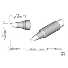 JBC C210-006 Cartridge Bevel Ø 1
