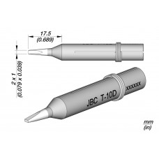 JBC T-10D Long life soldering Tip