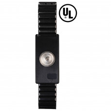 Desco Europe 09186 WRISTBAND, JEWEL, MAGSNAP, ADJ METAL, ONYX