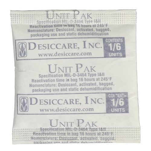 Desco Europe 1/6PLDES1200 DESICCANT, TYVEK, 1/6 UNIT, 1200/PAIL