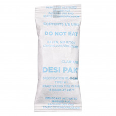 Desco Europe 1/6PLDES1200C Desiccant, Tyvek Pouch, 1/6 Unit, 1200/Pail