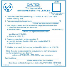 Desco Europe 113LABEL LABEL, IPC/JEDEC J-STD-020, 102MM x 102MM, 100/ROLL