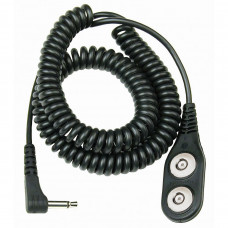 Desco Europe 60671 CORD, COILED, JEWEL, MAGSNAP, DUAL, ONYX, 3.6M, ANGLE