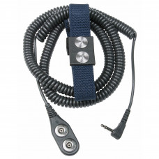 Desco Europe 60675 WRIST STRAP, JEWEL, MAGSNAP, DUAL, ADJ ELAST,ONYX,3.6M ANG