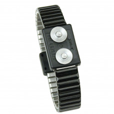 Desco Europe 60677 WRISTBAND, JEWEL, MAGSNAP, MED DUAL, METAL, ONYX