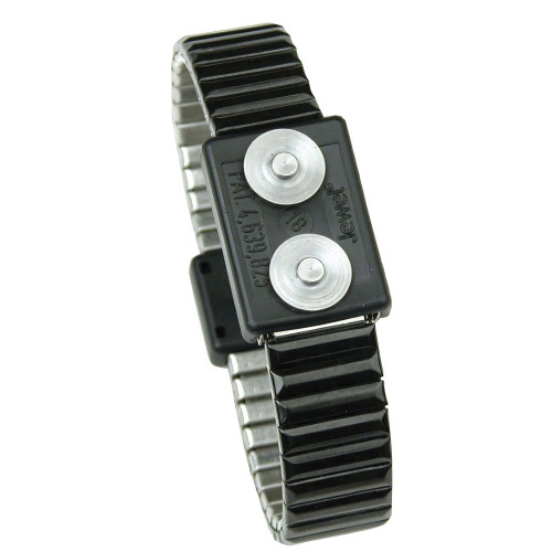 Desco Europe 60677 WRISTBAND, JEWEL, MAGSNAP, MED DUAL, METAL, ONYX