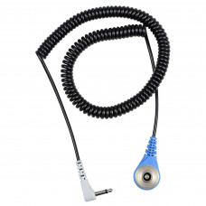 Desco Europe 19906 COILED CORD, DUAL-WIRE, MAGSNAP 360, 1.8 M, BLUE, GRAY PLUG
