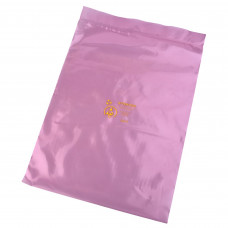 Desco Europe 203065 BAG, PINK, ZIP, 255MM x 355MM, ESD LOGO, 100/PK