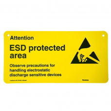 Desco Europe 229135 SIGN, RIGID, YELLOW, 300MM x 150MM
