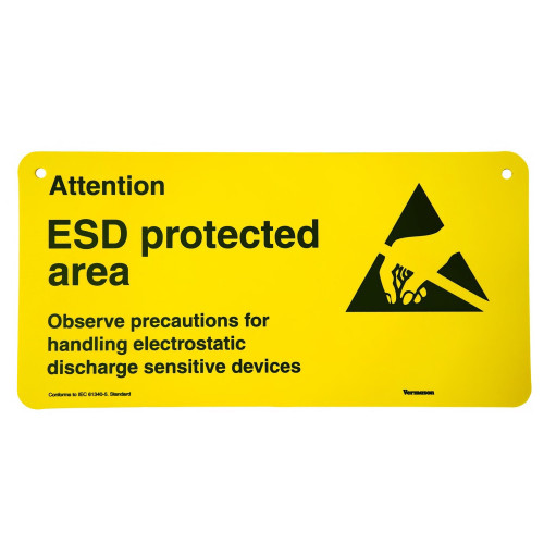 Desco Europe 229135 SIGN, RIGID, YELLOW, 300MM x 150MM Desco Europe 229135 SIGN, RIGID, YELLOW, 300MM x 150MM