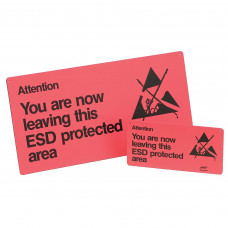 Desco Europe 229225 SIGN, RIGID, EXIT, RED, 600MM x 300MM, NO LOGO